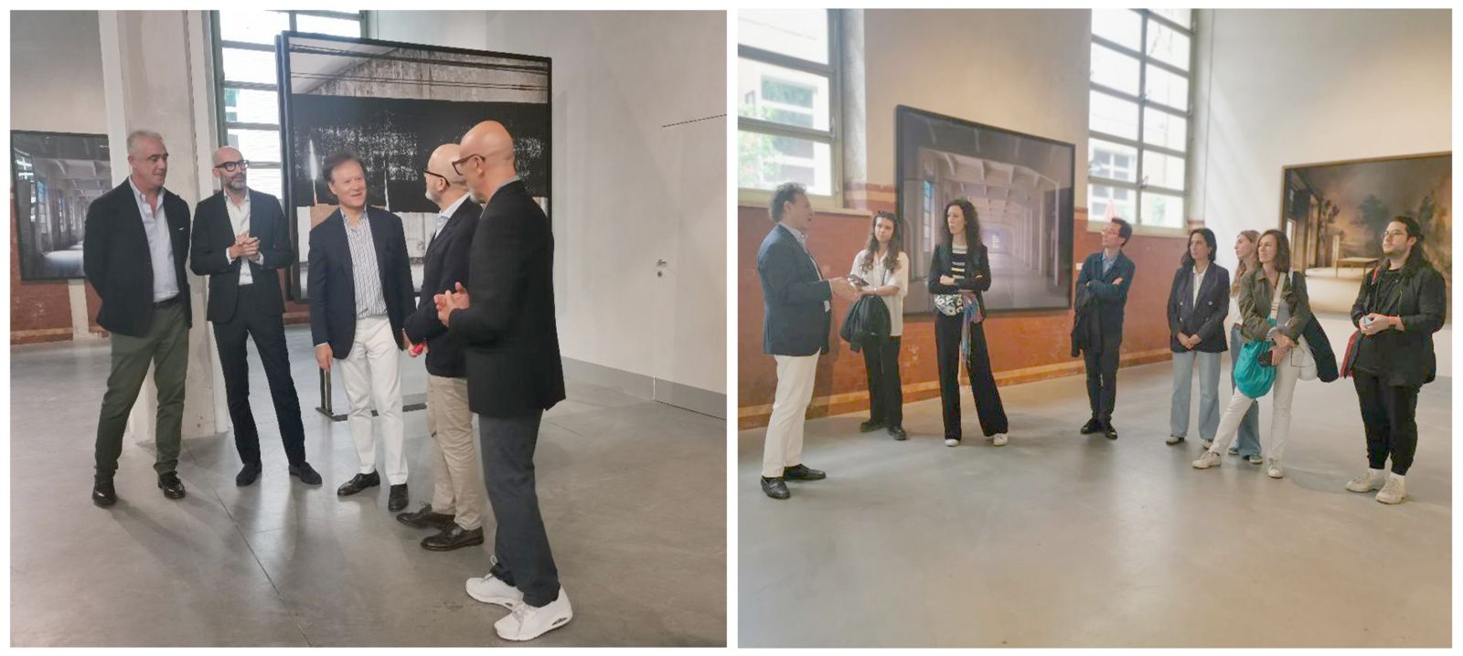 Stampa giclee di grandissimo formato con cornici artigianali per la mostra fotografica di massimo listri
